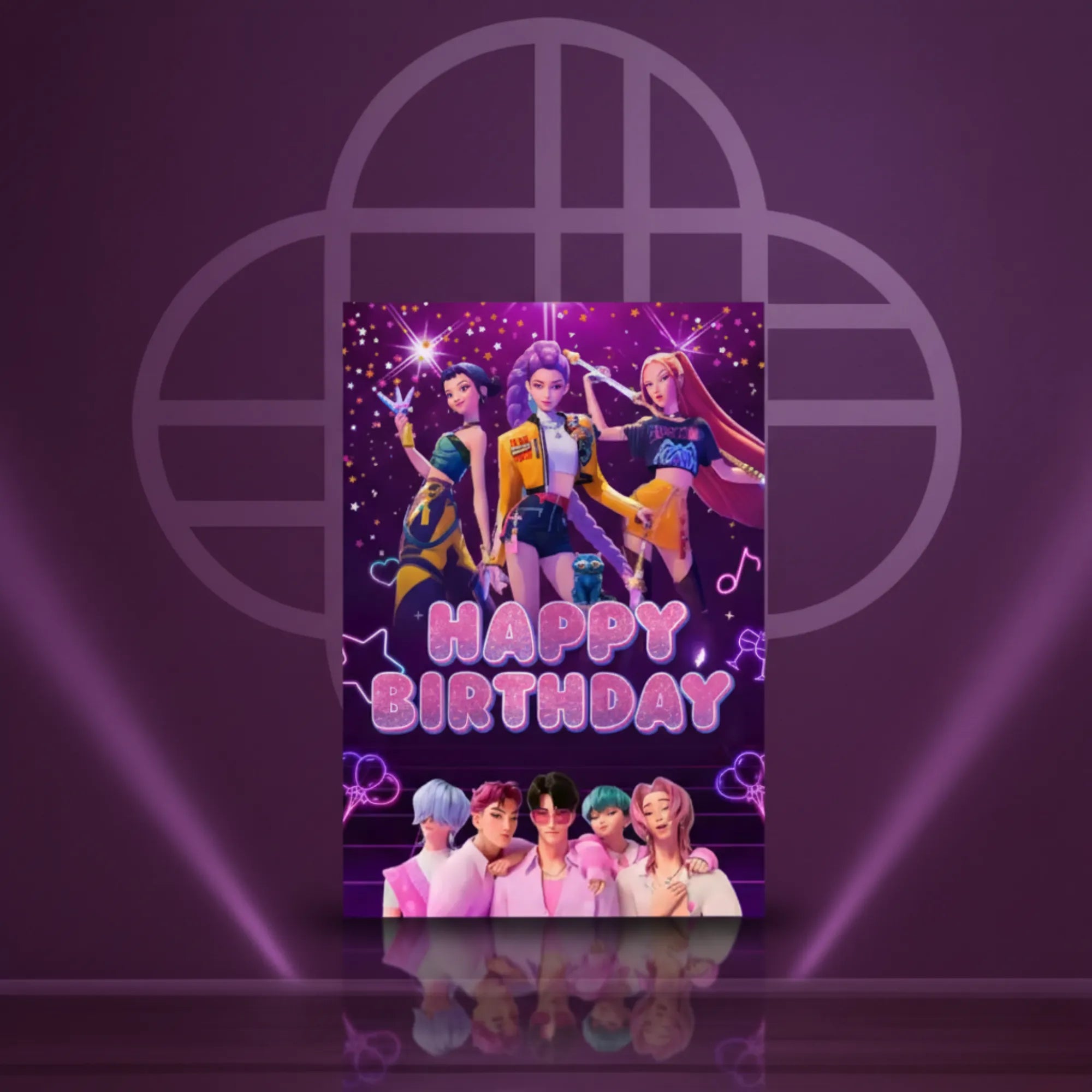 Cartes d’invitation fête x12